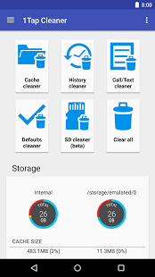 Download 1Tap Cleaner (clear cache, history and call log)